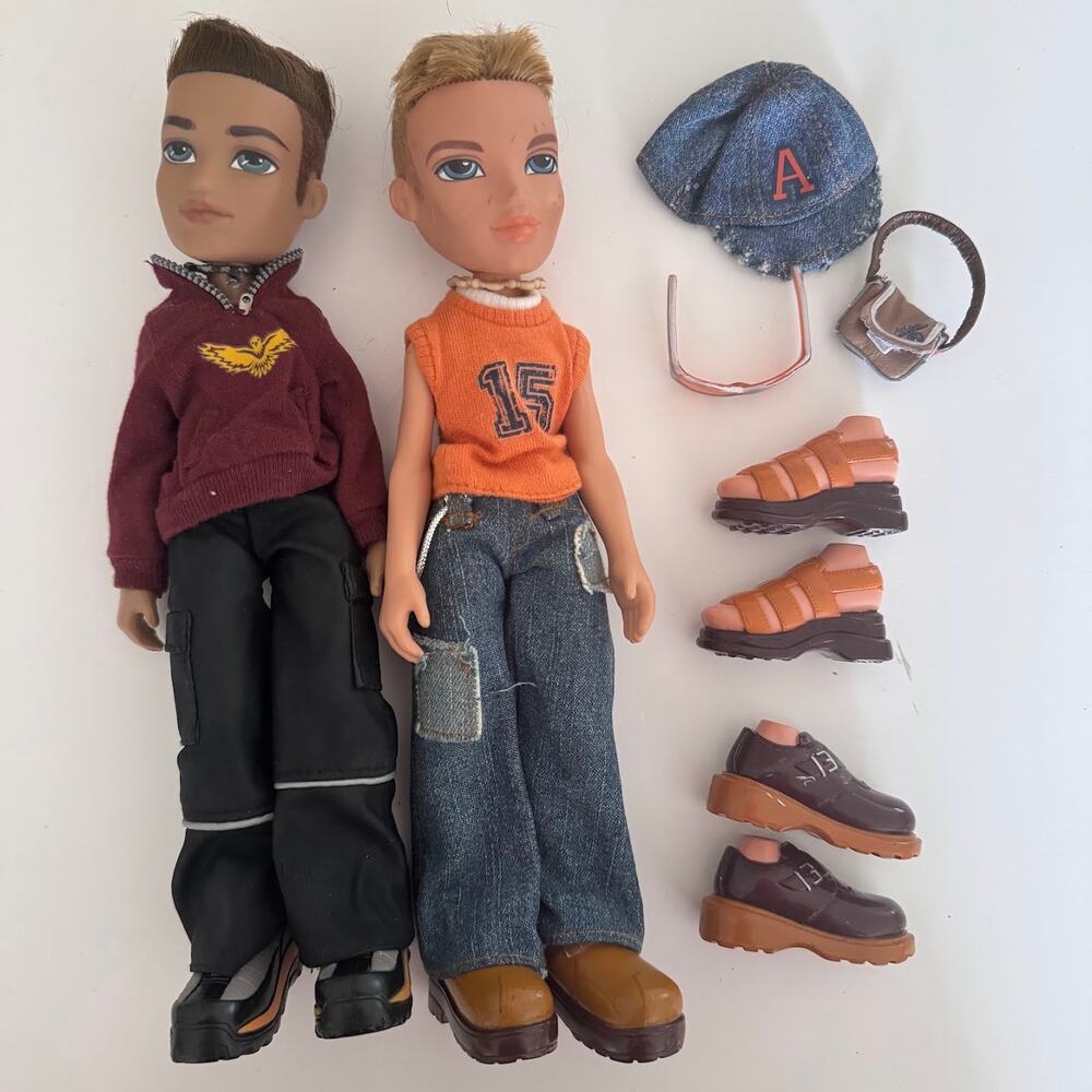 MGA Bratz Boyz Cameron Doll Funk Out Clothes Shoes Accessories Mixed Lot